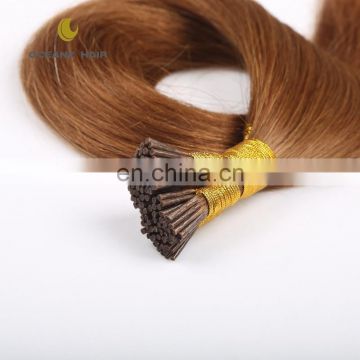 7a brazilian unprocessed virgin hair pre-bonded I tip hair wholesale price