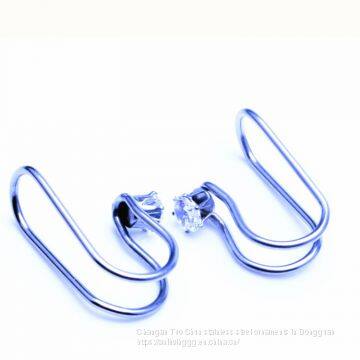Amazon Hot Diamond Ear Clip Without Pierced Ears Can Also Wear Foreign Trade Earrings Wholesale Manufacturers. photo-3