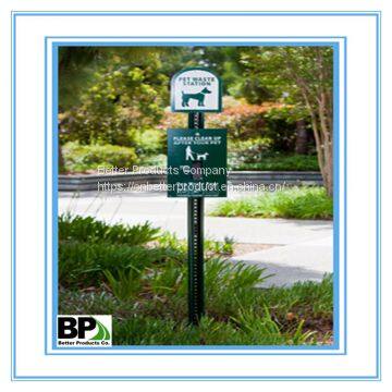 Green Powder Coated Fence Posts | Steel U Channel | U Tubes for Orchards photo-2