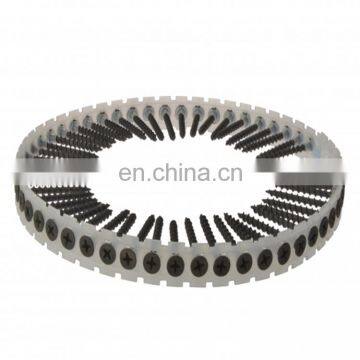 China bugle head collated drywall screw with plastic strip