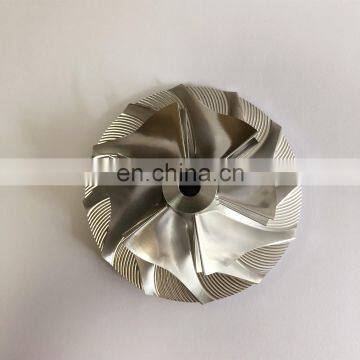 HX55 3593686 66.92/99.01mm 6+6 blades turbo milling/aluminum 2618/billet compressor wheel for 4044319/4044840/4047075/4044198