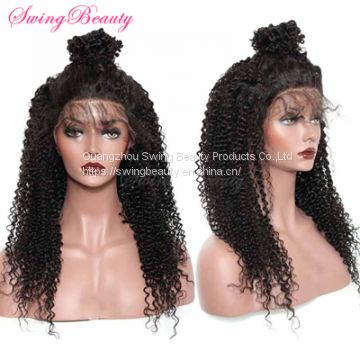 Swiss 360 Full Lace Frontal Wigs 100% Natural Remy Human Hair Extensions