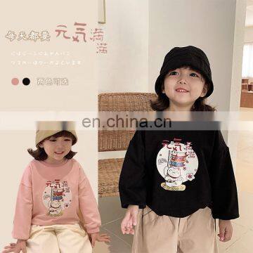 6955 Kid Clothes Wholesale Baby Clothes Little Girl Cartoon Printing Pullover t Shirt photo-2