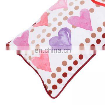 Heart Printed Pillowcase Square Throw Pillow Case Cover 30x50cm Polyester for Valentine's Day photo-2