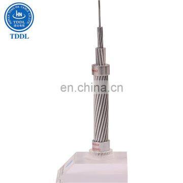 TDDL Aluminum Conductor ACSR Overdead conductor acsr bare electrical aluminium wire with steel strand