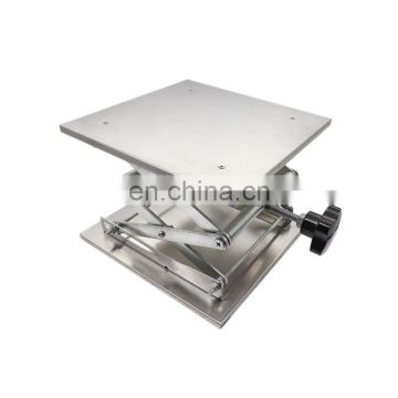 300x300mm Manual Operation Double Scissor Lift Platform Tables  For Lab Use