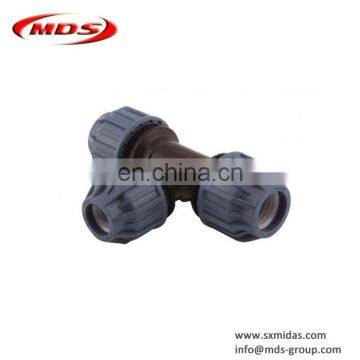 Shanxi Midas Factory Price pp pe Compression Fittings 90 Degree Tee for Irrigation Pipe and Water Supply photo-4