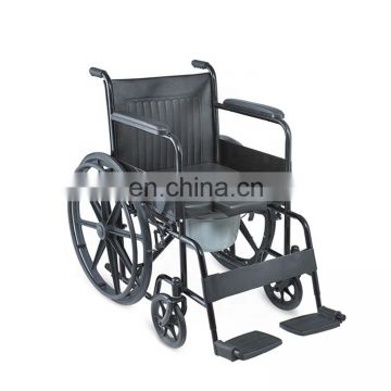 Disabled Equipment Healthcare folding U shaped Commode seat Toilet Wheel Chair