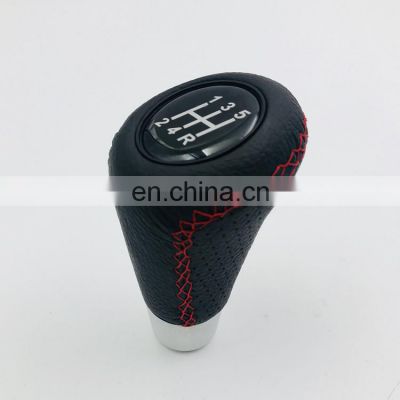 Universal decorative fashionable Metal Base Leather Gear Knob Gear Knob