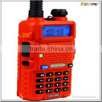 ECOME baofeng uv-5r for dual band two way radio walkie talkie with 4w woki toki