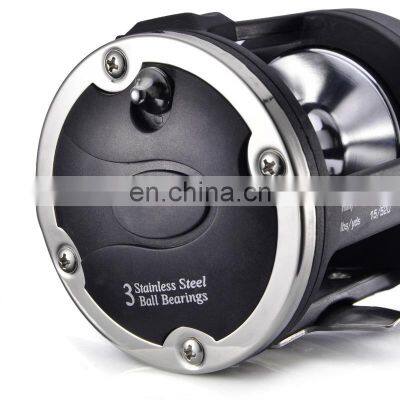Factory Wholesale 2000/3000/4000 High Spool Capacity Trolling Reels Round Drum Reels For Saltwater Freshwater photo-2