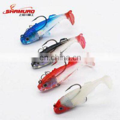 Cheap Price 6.5cm8g sea bass perch fishing lure salt water soft lead lure