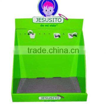 Fashionable advertising cardboard counter display box