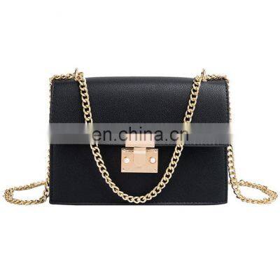 Wholesale Lock Chain Shoulder, Messenger bags Elegant Female Small Square Bag leather bags women handbags ladies/