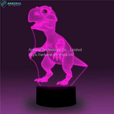 High Quality Customized Dinosaur 3D Acrylic Lamp APP Control for Kids photo-5