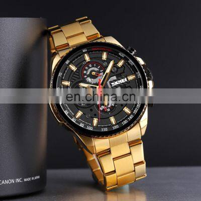Relojes Skmei M023 Men Mechanical Watch Automatic Watch Stainless Steel Gold Watch photo-2