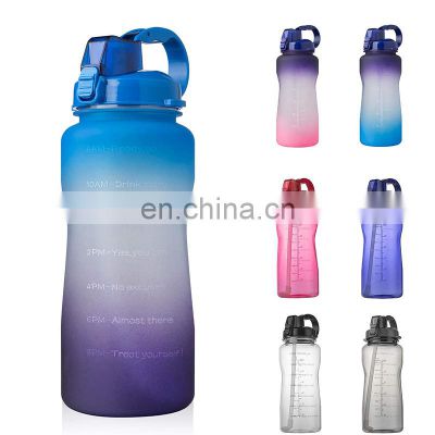 2021 popular 1000ml colorful plastic protein anti slip time marker durable water jug 5 gallon bottle