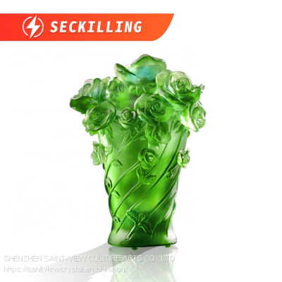 Seckilling Stock On Sale Factory Stock Clearance H14cm Rose Mubkhar Crystal Ramadan Burner Giveaways