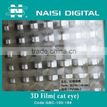 3D cat eye film