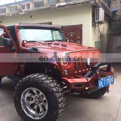 Lantsun J076 Ave Ngers Hood Auto Parts Truck Master Hood for Jeep for Wrangler JK Black Engine Cover photo-2