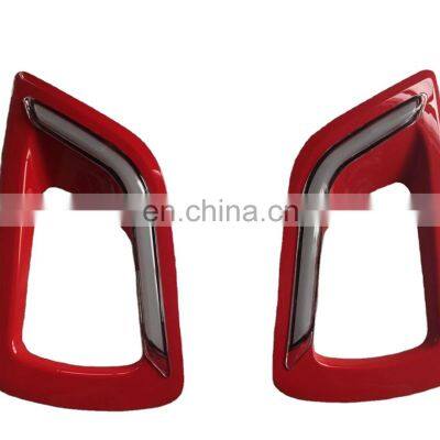 GELING Flashing High LED Red Gloss Cover DRL Lights For Car For NISSAN NAVARA NP300 2015 2016 2017 2018 photo-2