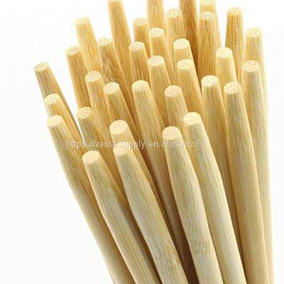 Eco-Friendly Custom Logo Natural Disposable Sharp Point?4mm Thick BBQ Round?wooden bamboo Skewers