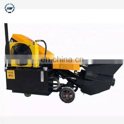 2021 new arrival diesel concrete pump automatic lubrication system small portable concrete pump machine