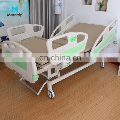 Professional Five Functions Luxurious Manufacturer Wooden Hospital Bed Foldable For ICU Ward Electric Care Bed Electric Care Bed