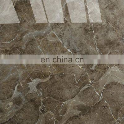 Chinese Home Design Bathrooms Polished Floor Porcelain Brown Marble Tile photo-2