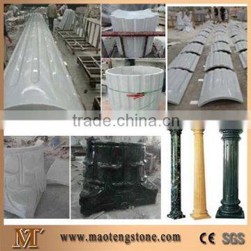 Beige Marble Building Stones, Column Tops, Sculptured Columns photo-3