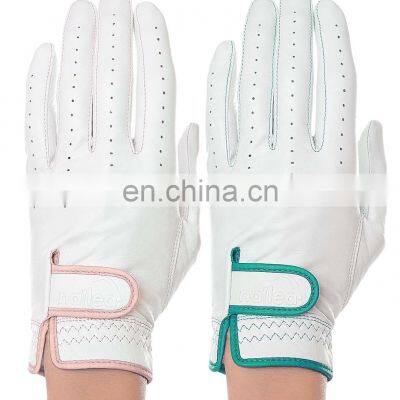 High Quality Wholesale price Women Left Hand Cabretta Leather Golf Glove Sport golf Gloves for girl