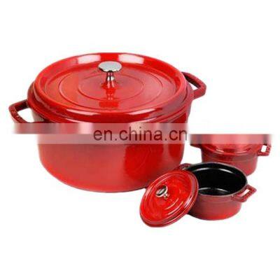 Colorful Casting Iron Cooking Kitchen Casserole Clay Pots