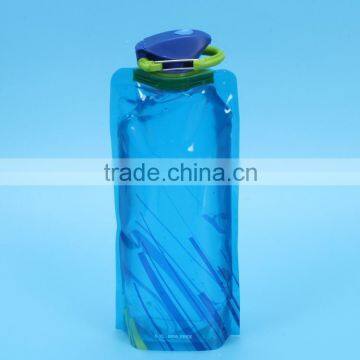 24oz popular sport foldable water bottle/ liquid bag