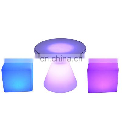 color change led cube chair led lighting bar stool outdoor leisure furniture bar chair cube