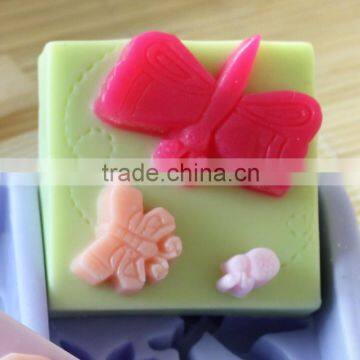 Three Cavity Square Food Grade Silicone Mould For Soap Cake Chocolate Jelly Pudding Making photo-4