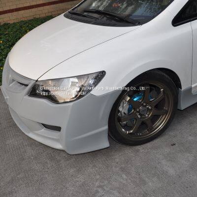 Suitable for 11-13 Honda Civic Modified LR Style Surround Front Bumper Rear Bumper Side Skirt photo-3