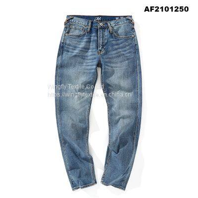 Mens Selvedge Jeans Washed Denim Jean Premium Best Selvedge Jeans Pants Custom Jean Manufacturers photo-4