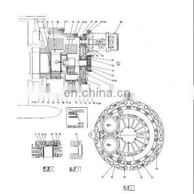 Original Brand EX3600-5 EX3600-6 Final Drive For Hitachi EX3500 EX3600 Travel Device 9207169 9276249