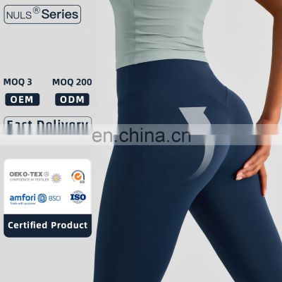 Scrunch Butt Yoga Workout Leggings Wholesale Women High Waist Sports Pants Without T Line