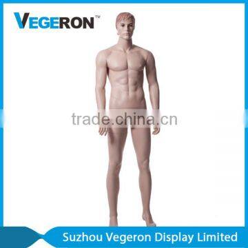 realistic male mannequin with sculpture hair