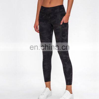 Custom Wholesale Women Workout Fitness Clothing Yoga Pants Leggings For Women With Pockets photo-3