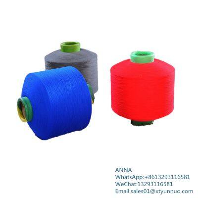 Colorful With Dyeing Tube Polyester Yarn Knitting Color Hot Sale