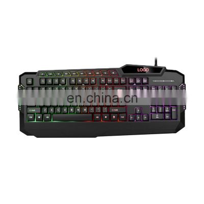 Wired USB interface  Quiet Business Computer Multimedia Internet cafe Peripheral Backlit Gaming Color office gaming keyboard