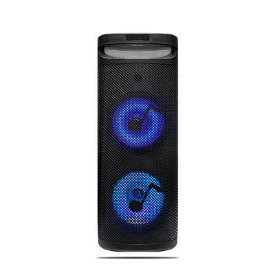 SING-E ZQS10202 Portable Speaker Rechargeable Outdoor Speaker Microphone Included with Remote Support TWS USB FM Radio AUX, LED