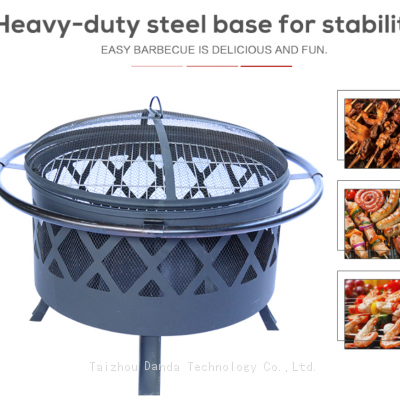 Smokeless High Quality Fire Pit Portable Round