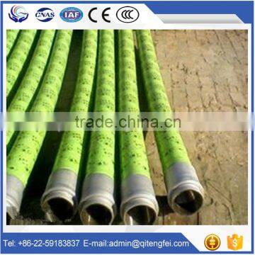 Concrete pump Parts 2 Ends Steel Wire braided rubber hose DN125 5"*4M, 4layer,