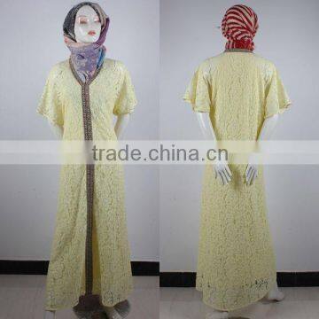 Muslim Women Clothing Islamic Apparel Wholesale Abaya Lace Kaftan Dubai