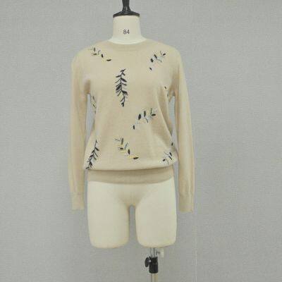 100%cashmere women's sweater pullover
