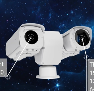 AI-Powered PTZ Thermal Camera with Tripwire Detection and 0.3° Accurate GNSS Satellite Positioning