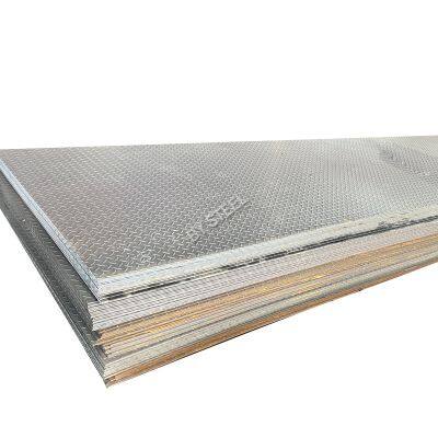 Hot Cold Rolled A36 St52 Checkered Plate Black Carbon Iron Metal Sheet